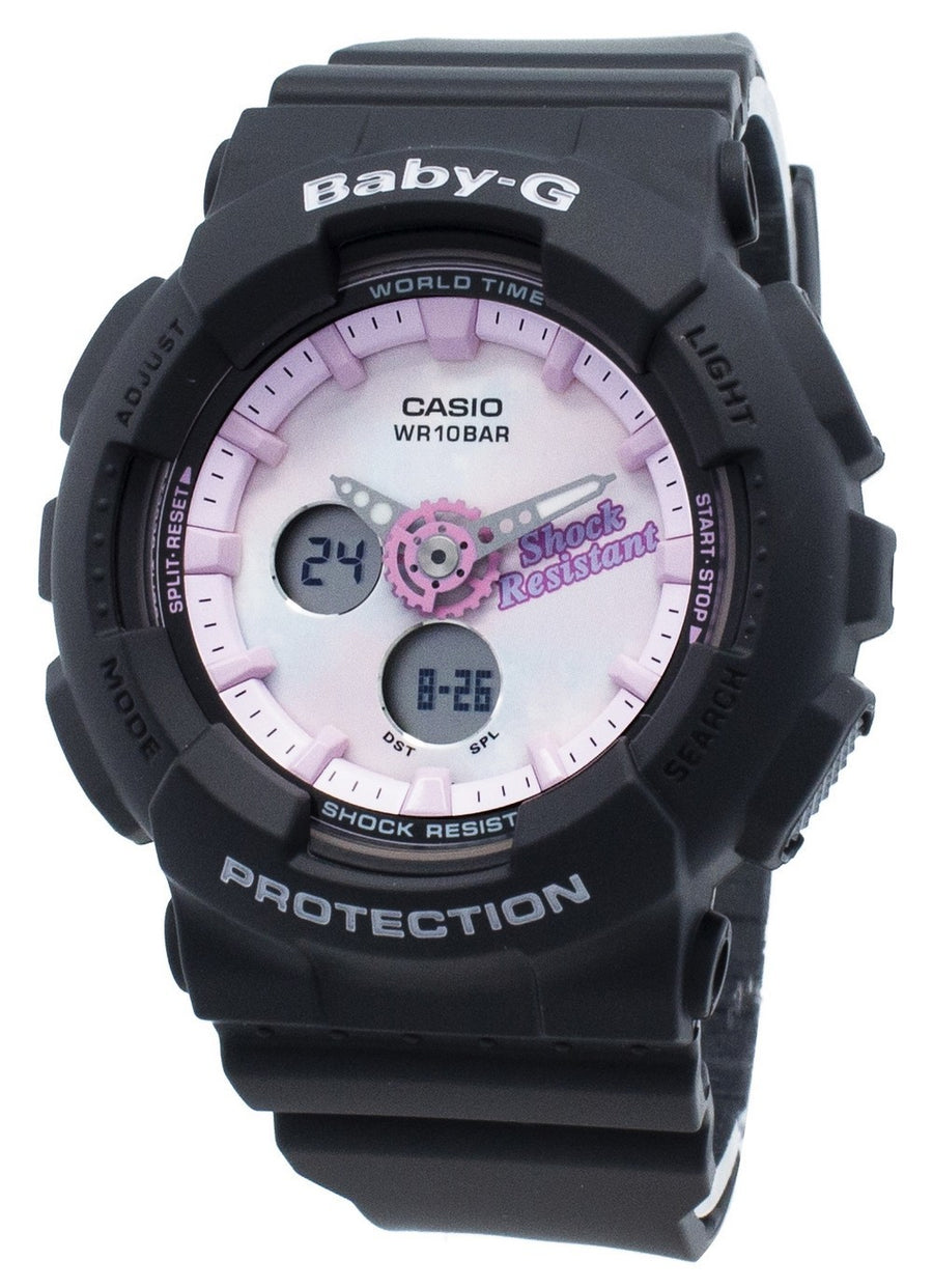 Casio Baby-g Analog Digital Ba-120t-1a Ba120t-1a World Time Quartz Women's Watch