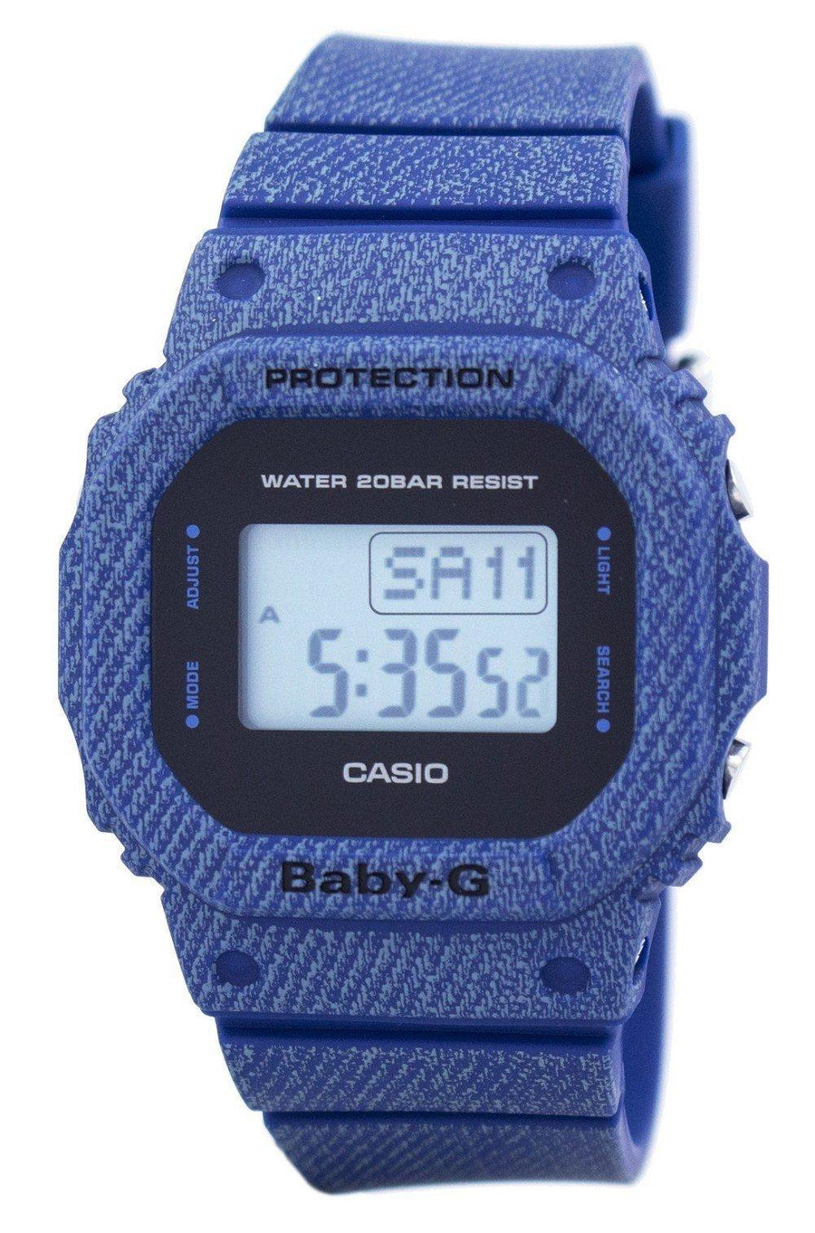 Casio Baby-g Denim'd Alarm Digital 200m Bgd-560de-2 Bgd560de-2 Women's Watch