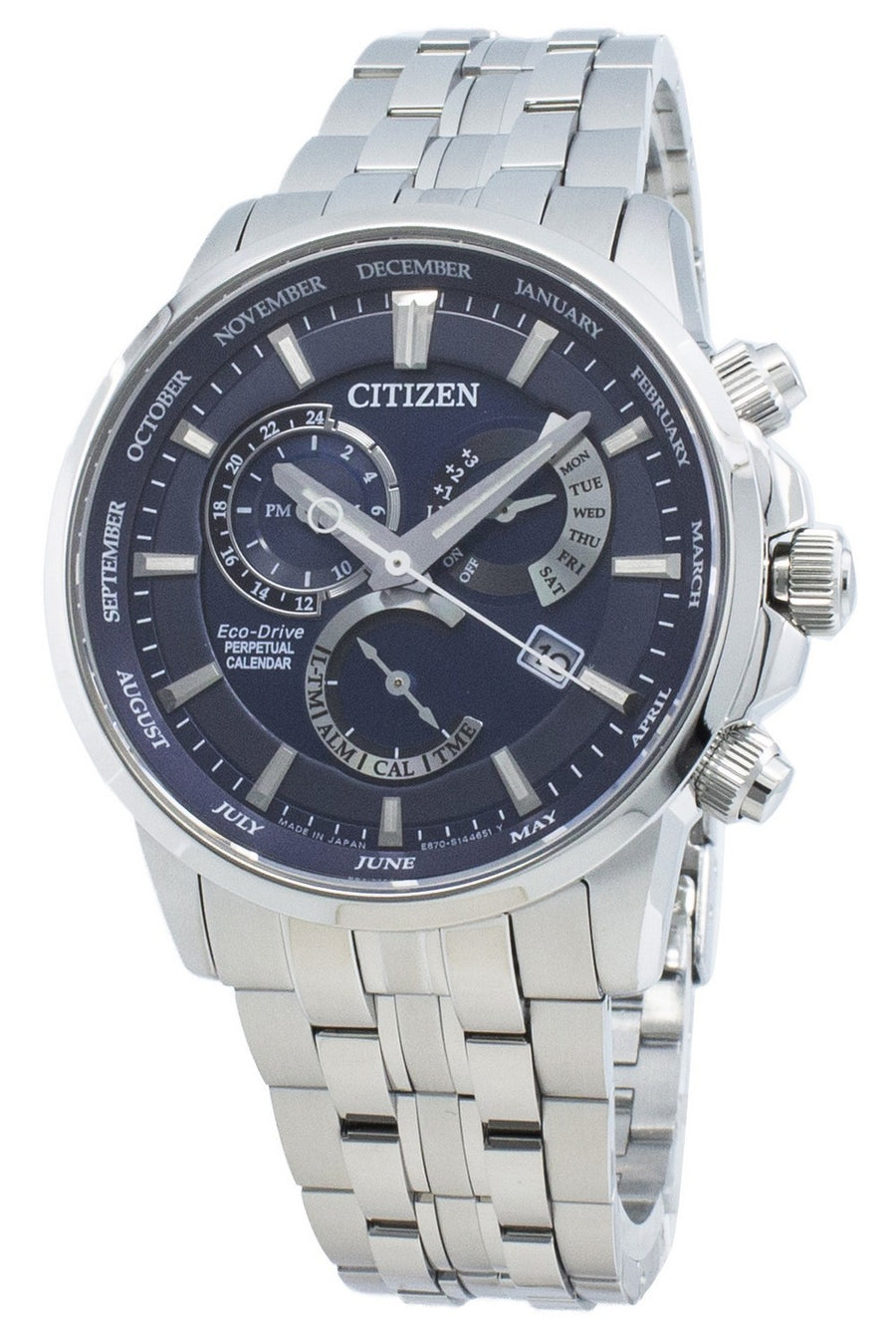 Citizen Perpetual Bl8141-87l Eco-drive Japan Made Men's Watch