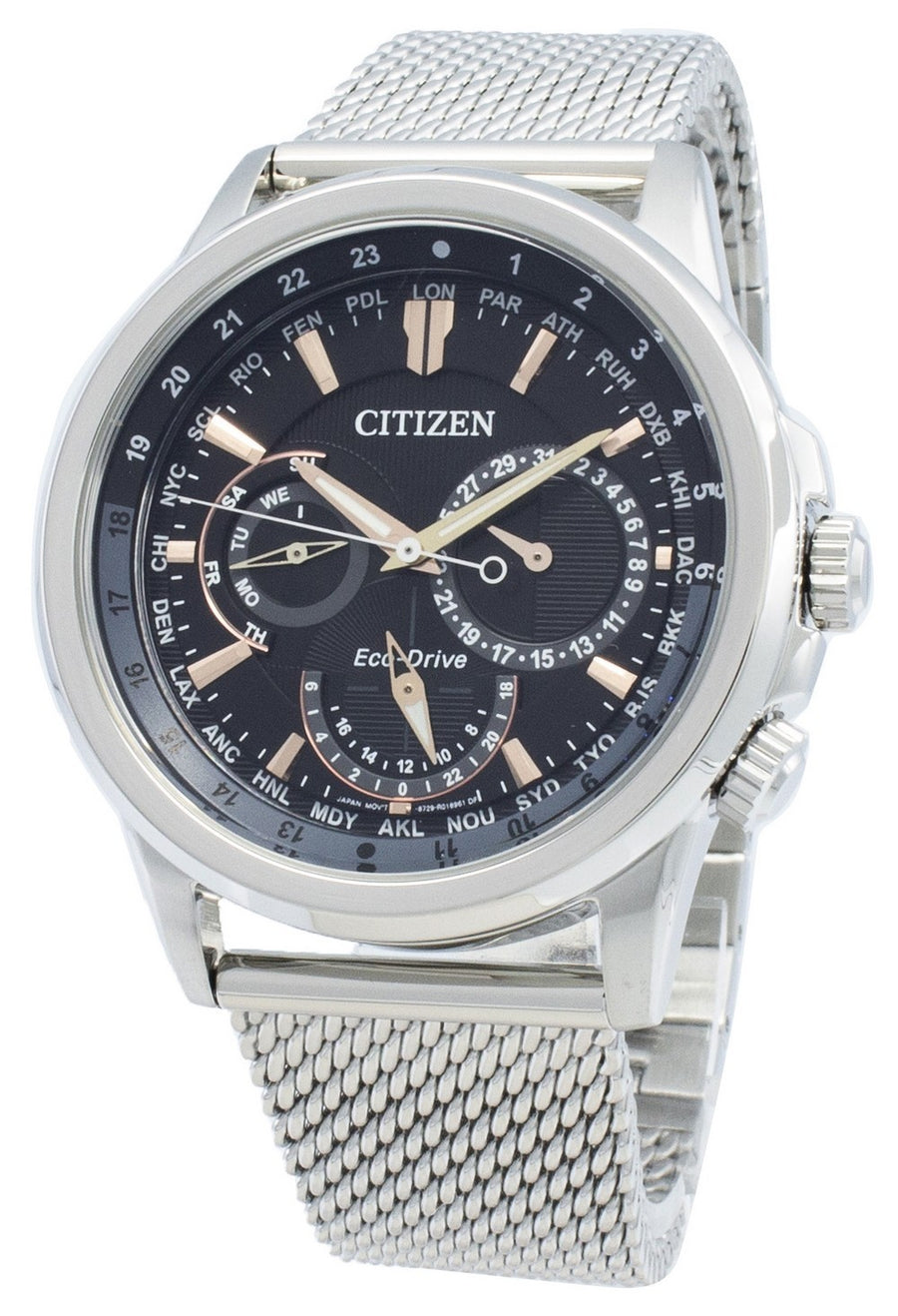 Citizen Calendrier Eco-drive Bu2020-70e Chronograph World Time Men's Watch