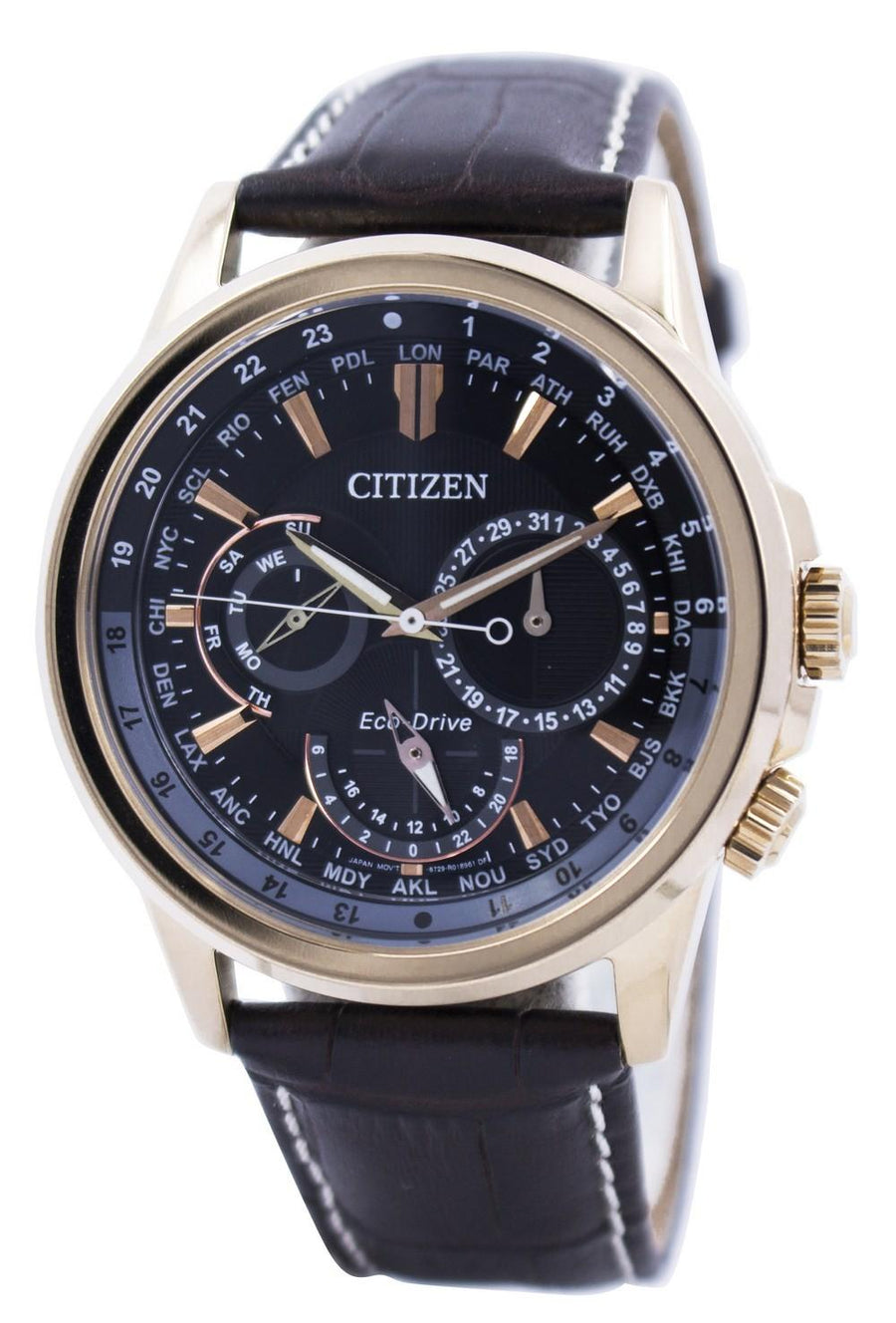 Citizen Eco-drive Calendrier World Time Bu2023-12e Men's Watch