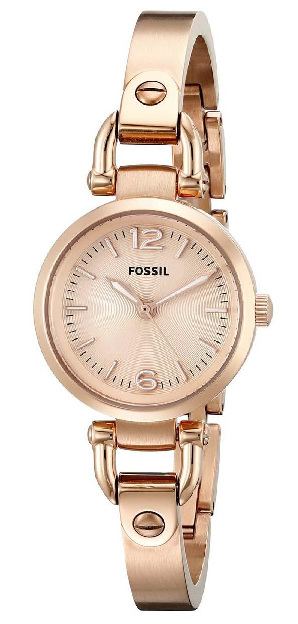 Fossil Georgia Mini Rose-tone Es3268 Women's Watch