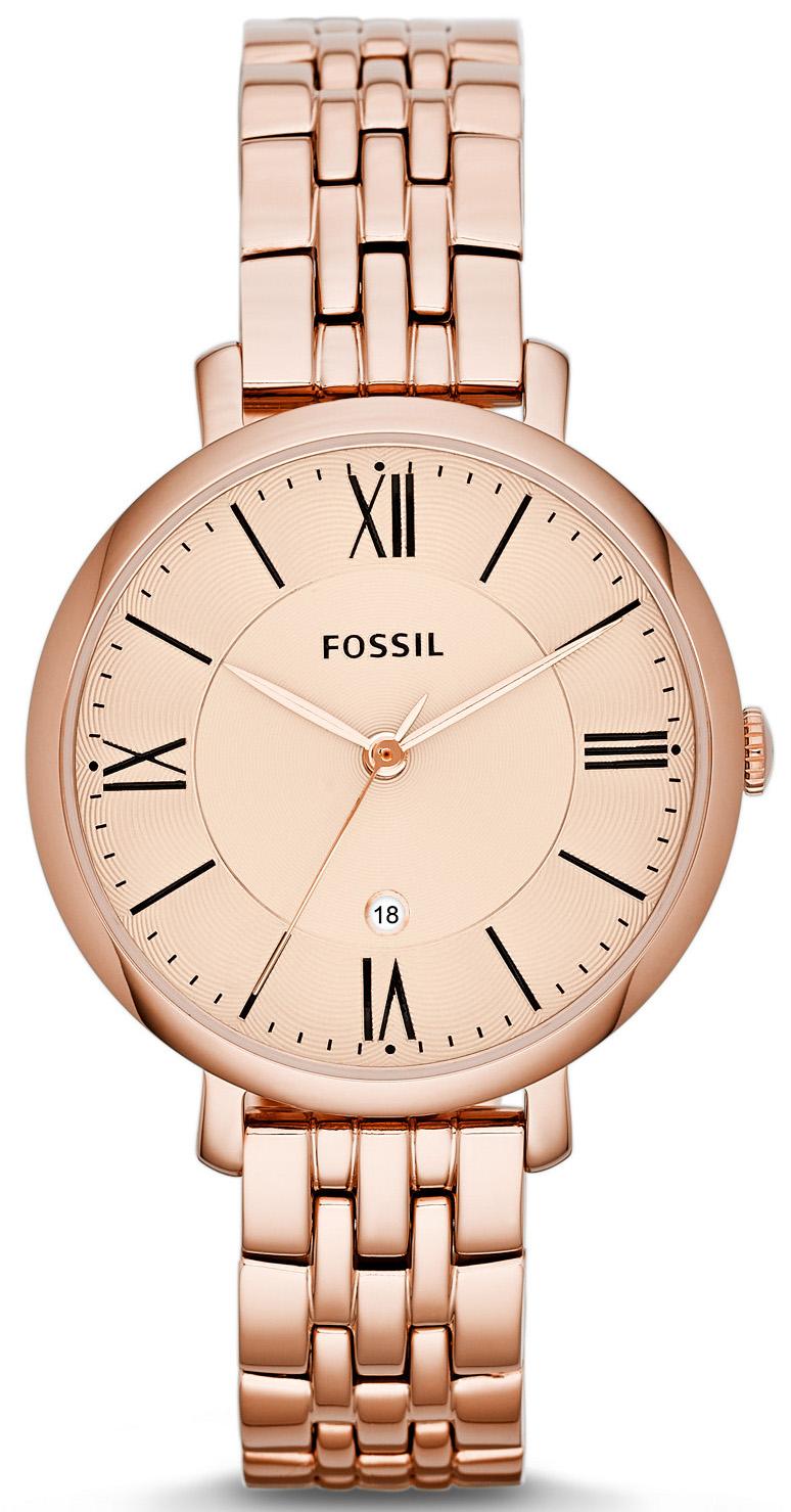 Fossil Jacqueline Rose Gold-tone Analog Es3435 Women's Watch