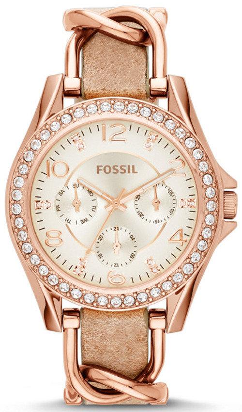 Fossil Riley Multifunction Crystals Es3466 Women's Watch