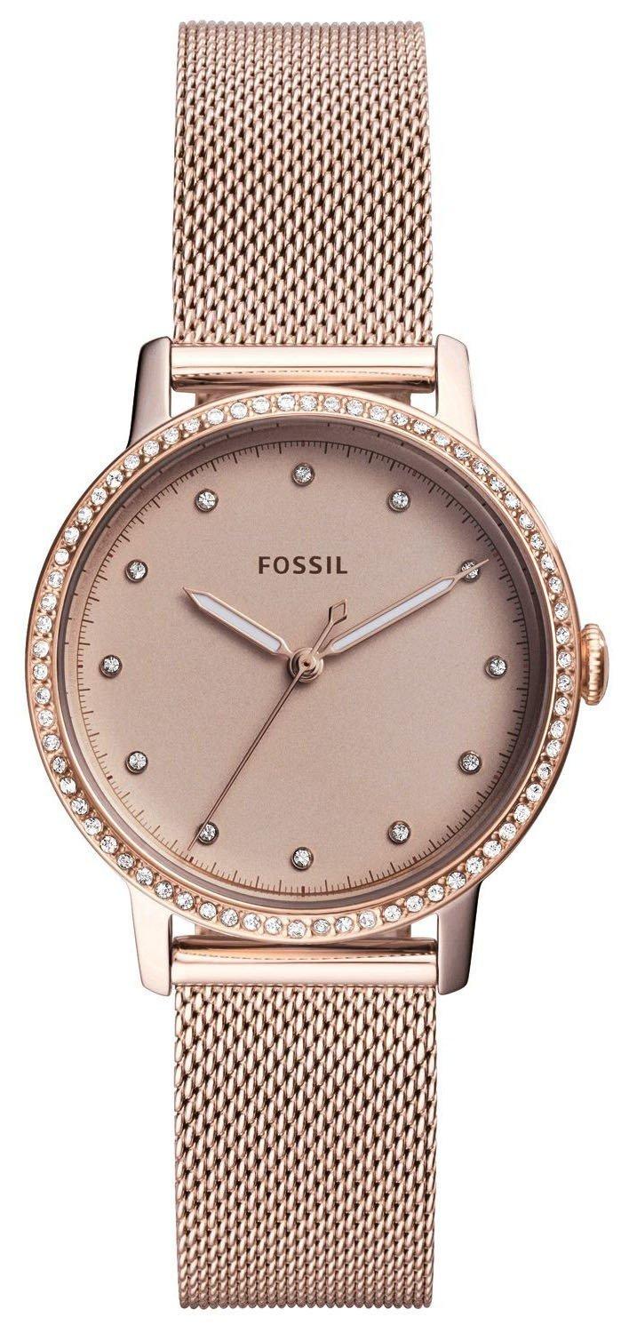 Fossil Neely Quartz Diamond Accent Es4364 Women's Watch