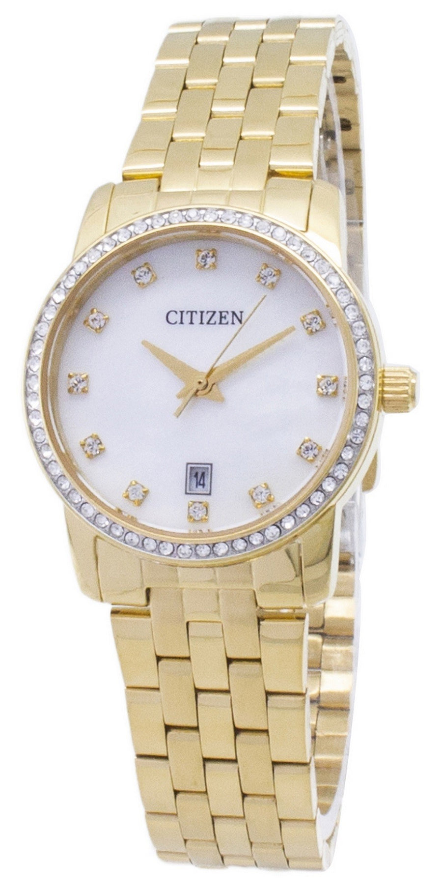 Citizen Quartz Eu6032-51d Analog Diamond Accents Women's Watch