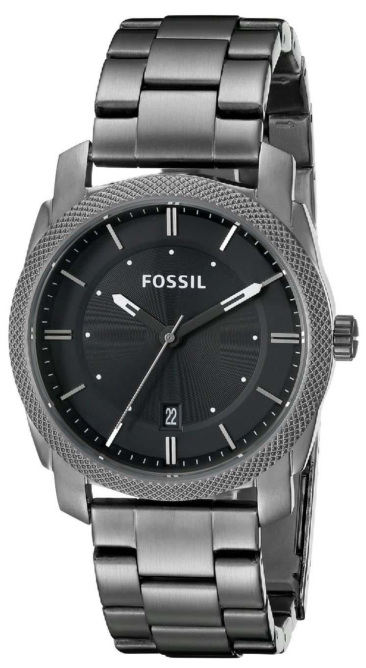 Fossil Machine Black Dial Smoke Ip Stainless Steel Fs4774 Men's Watch