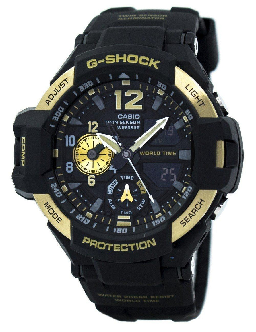 Casio G-shock Gravitymaster Twin Sensor World Time Ga-1100-9g Ga1100-9g Men's Watch