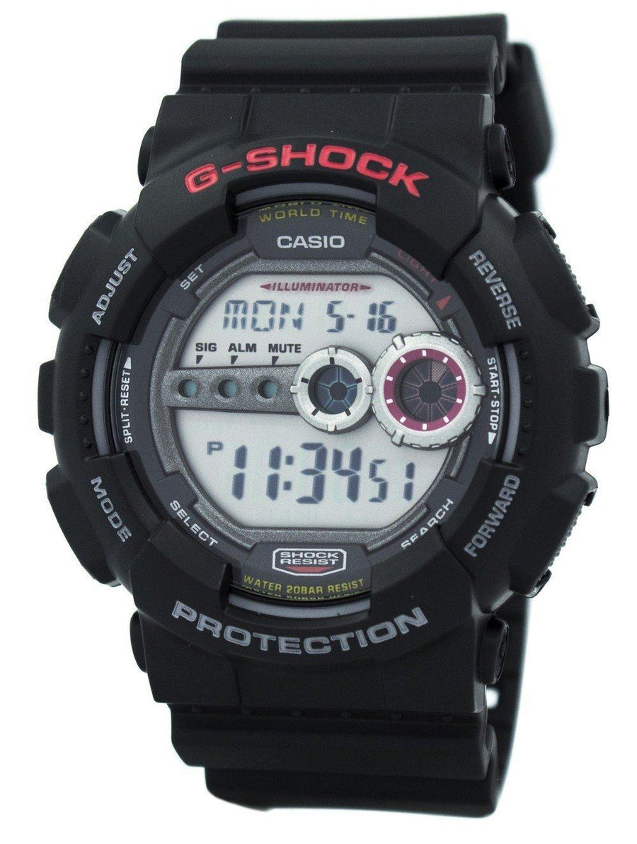 Casio G-shock World Time Gd-100-1adr Gd100-1adr 200m Digital Men's Watch