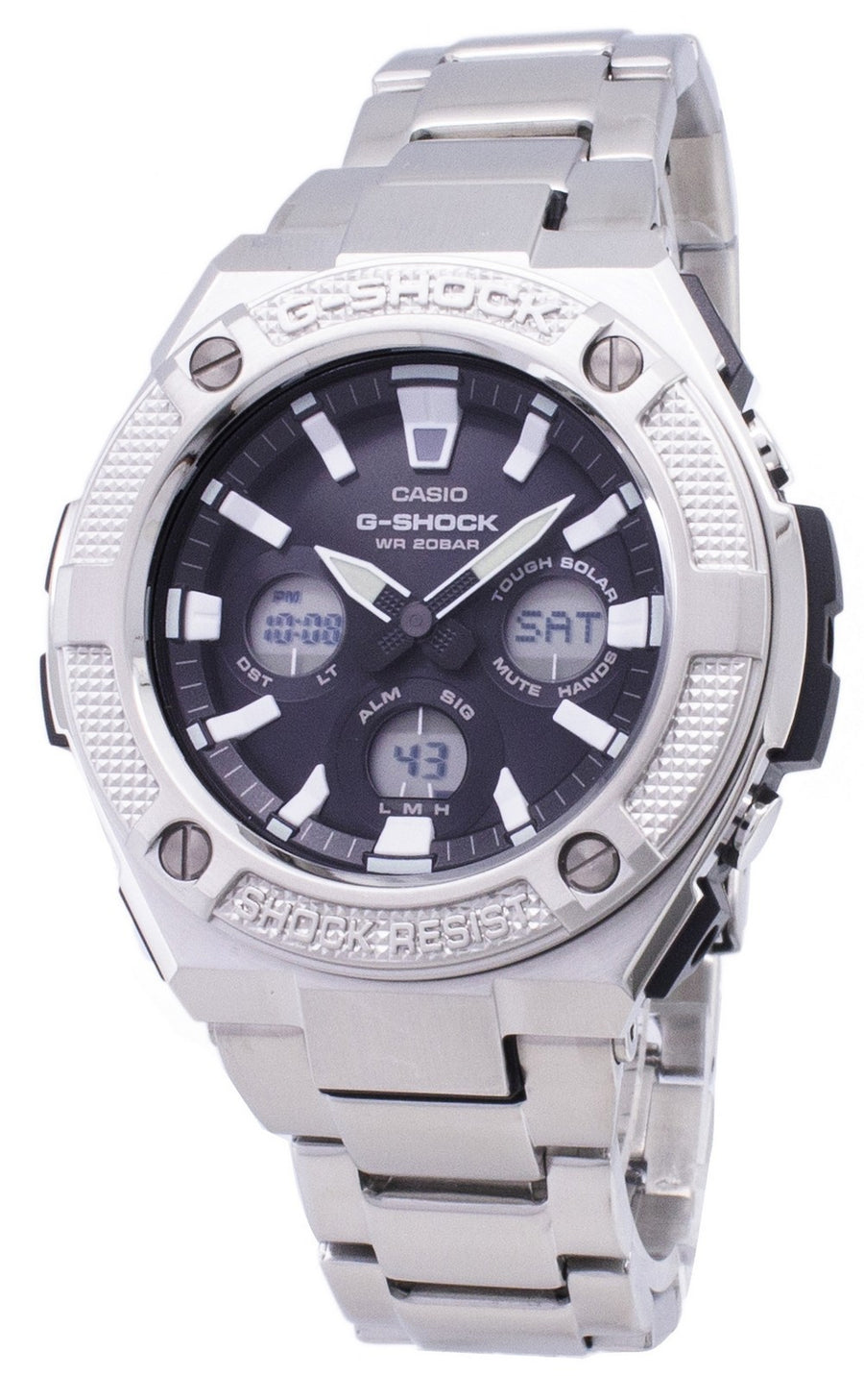 Casio G-shock Gst-s330d-1a Gsts330d-1a Illuminator Analog Digital 200m Men's Watch