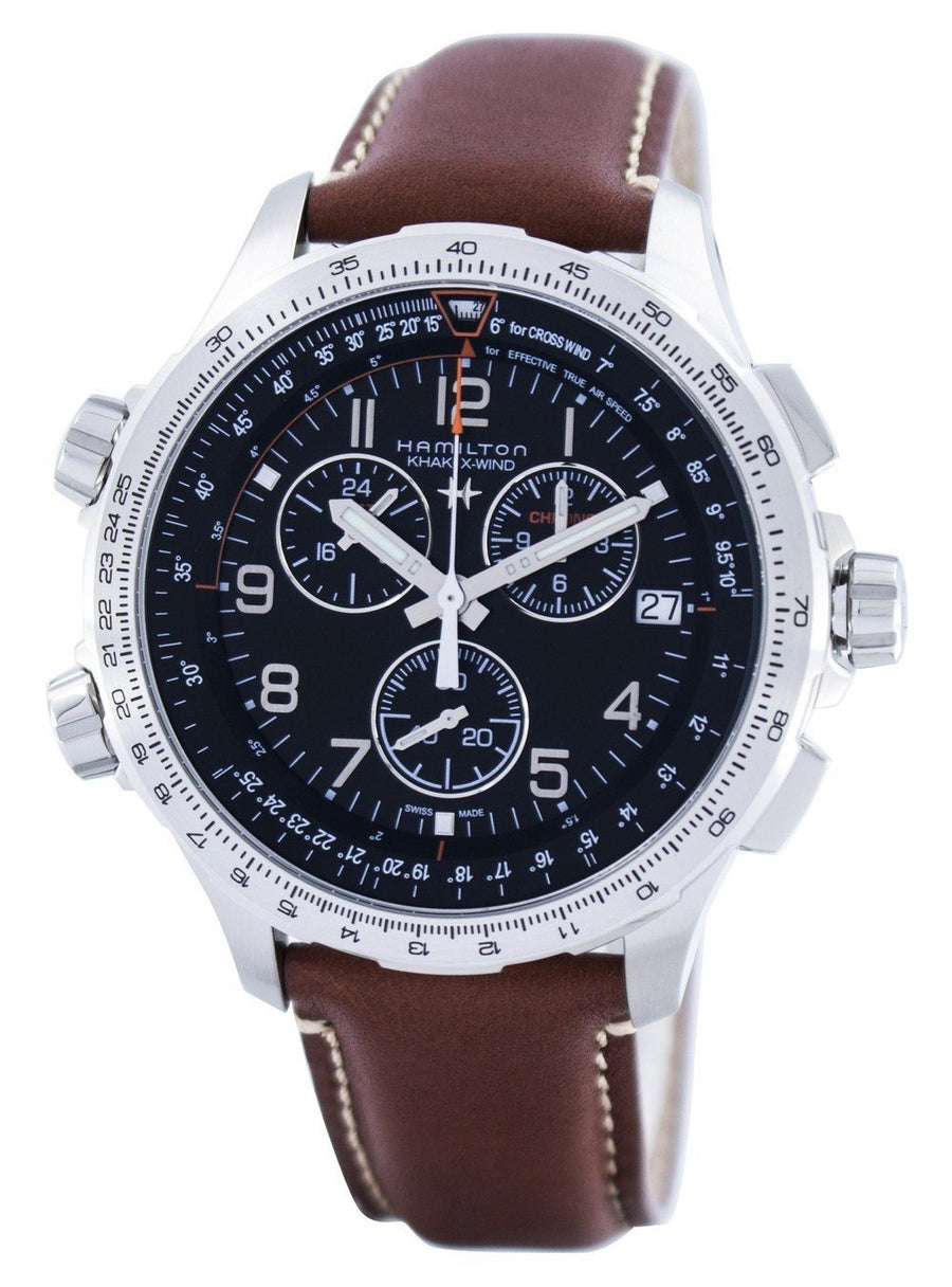 Hamilton Khaki Aviation X-wind Chronograph Quartz Gmt Swiss Made H77912535 Men's Watch