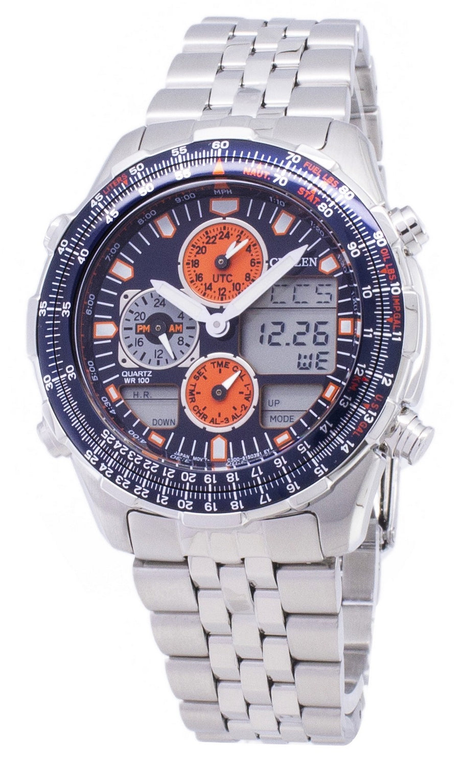 Citizen Navihawk Pilot Jn0121-82l Chronograph Men's Watch