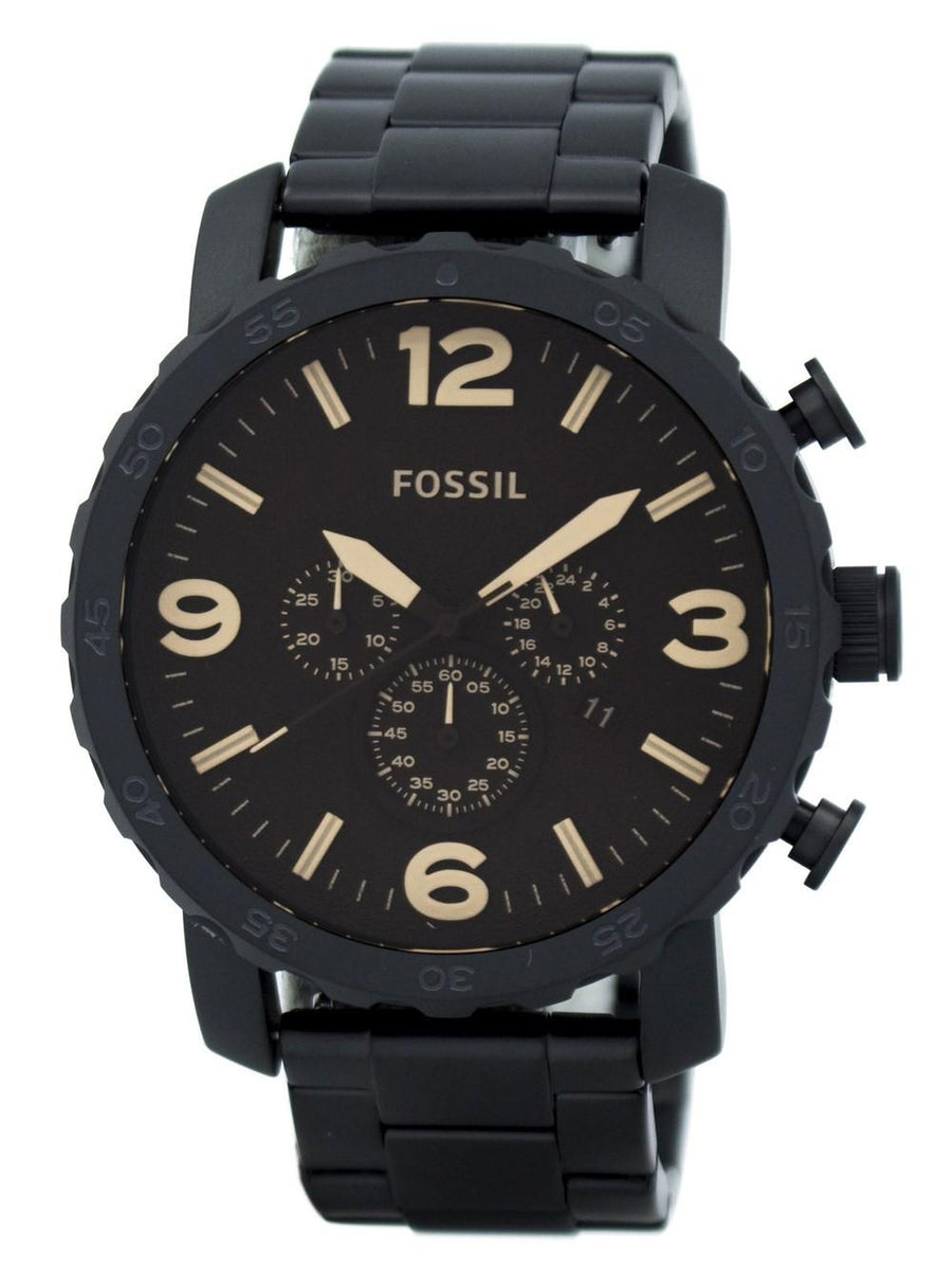 Fossil Nate Chronograph Brown Dial Jr1356 Men's Watch