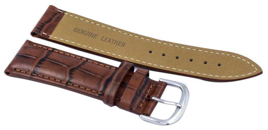 Brown Ratio Brand Leather Strap 22mm