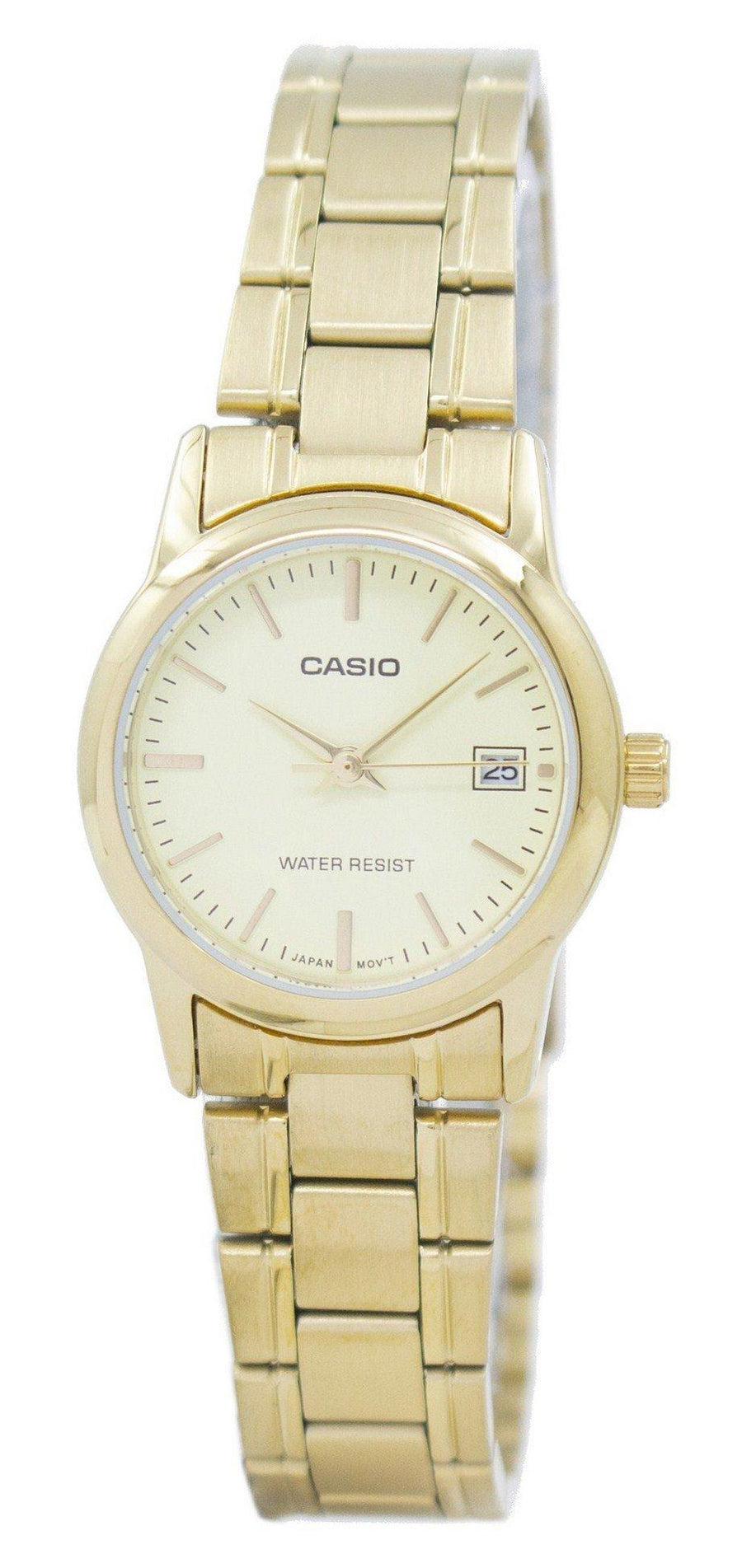 Casio Analog Quartz Ltp-v002g-9audf Ltpv002g-9audf Women's Watch