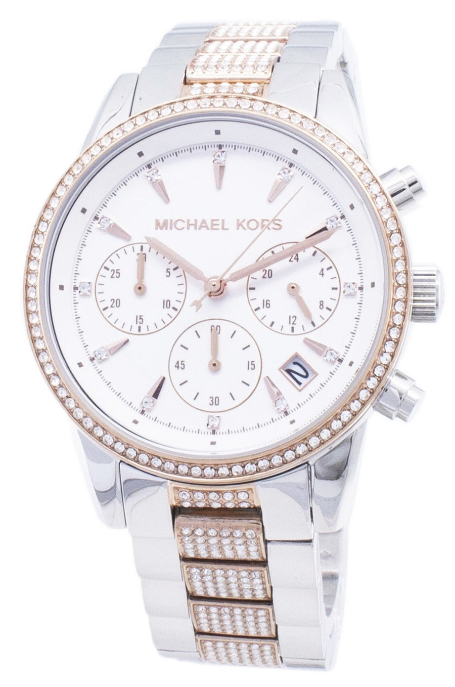 Michael Kors Ritz Mk6651 Chronograph Diamond Accents Women's Watch