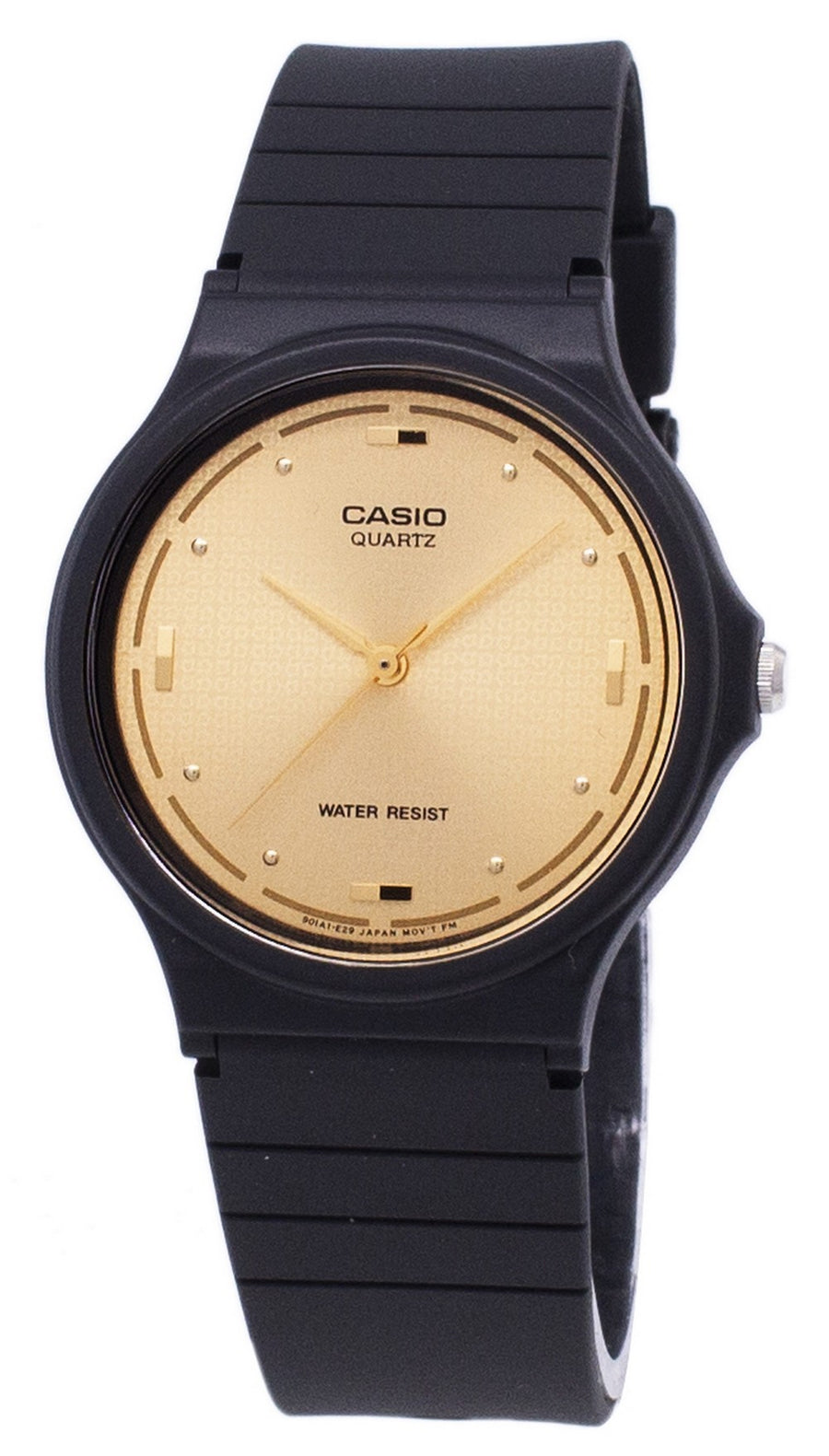 Casio Quartz Enticer Analog Gold Dial Mq-76-9aldf Mq-76-9al Men's Watch