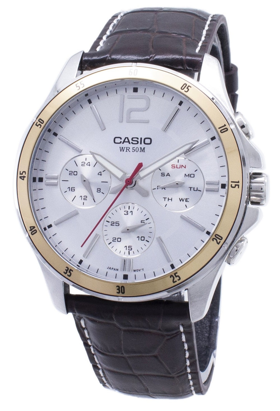 Casio Enticer Mtp-1374l-7av Mtp1374l-7av Chronograph Analog Men's Watch