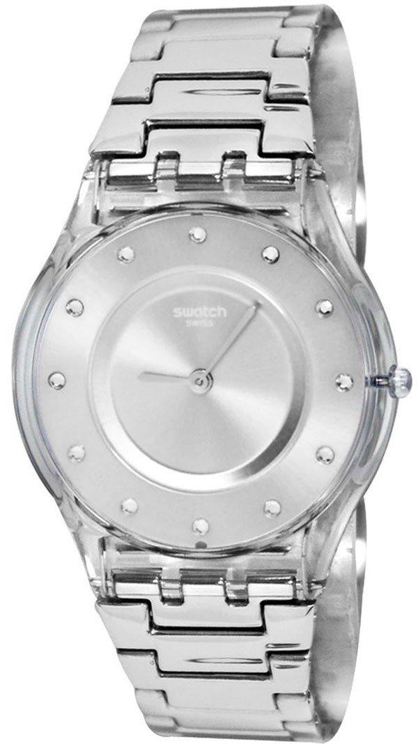 Swatch Skin Classic Silver Drawer Quartz Sfk393g Women's Watch