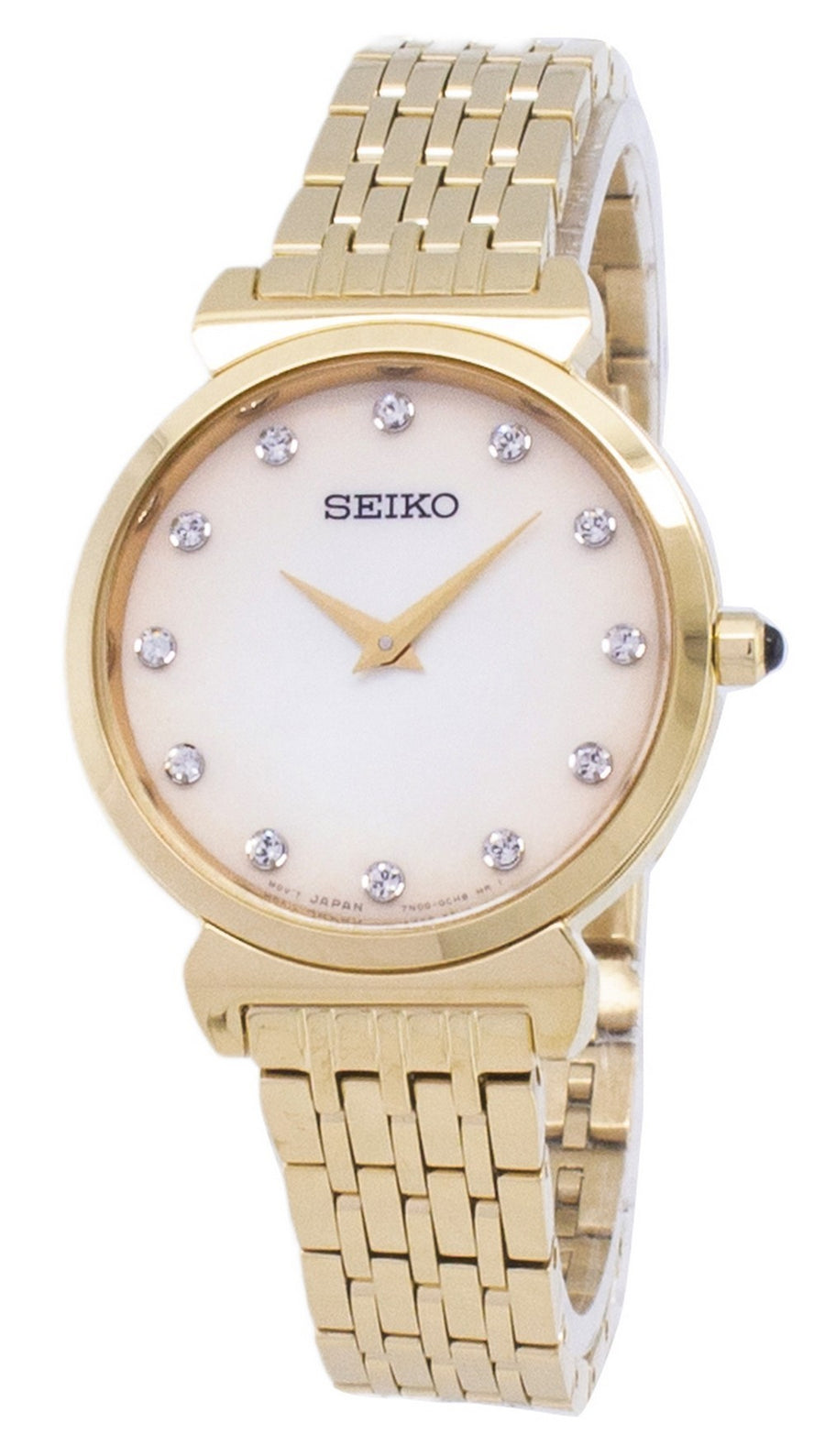 Seiko Quartz Sfq802 Sfq802p1 Sfq802p Diamond Accents Women's Watch