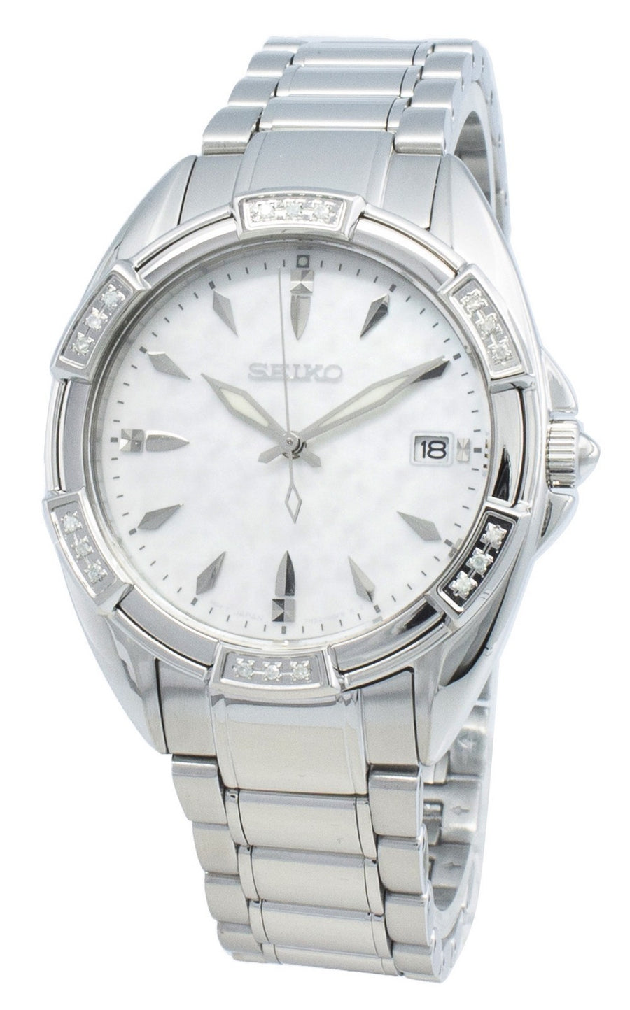 Seiko Classic Skk883p Skk883p1 Skk883 Diamond Accents Quartz Women's Watch