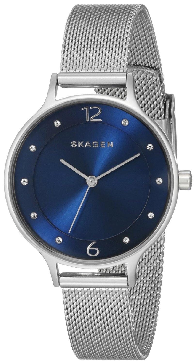 Skagen Anita Crystal-accented Mesh Skw2307 Women's Watch