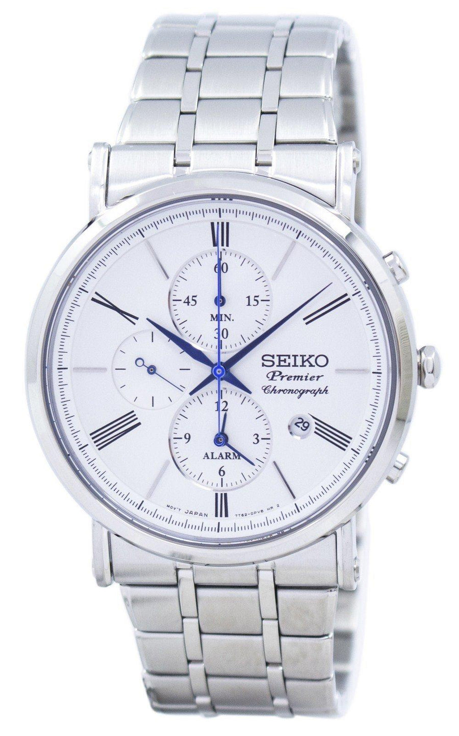 Seiko Premier Chronograph Alarm Quartz Snaf73 Snaf73p1 Snaf73p Men's Watch