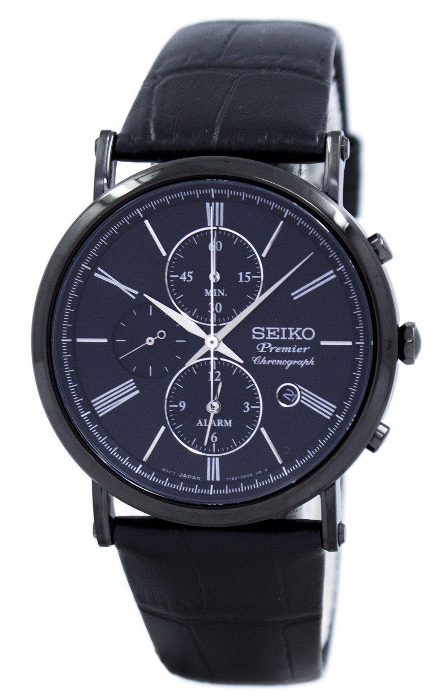 Seiko Premier Chronograph Alarm Quartz Snaf79 Snaf79p1 Snaf79p Men's Watch