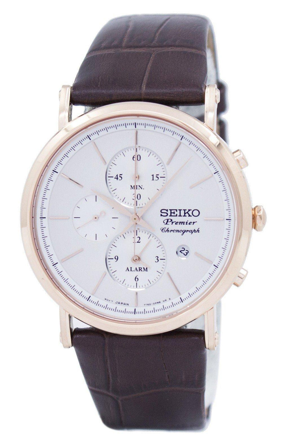 Seiko Premier Chronograph Quartz Alarm Snaf82 Snaf82p1 Snaf82p Men's Watch