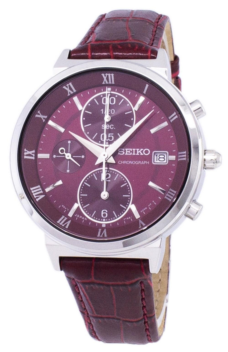 Seiko Chronograph Quartz Sndv37 Sndv37p1 Sndv37p Women's Watch