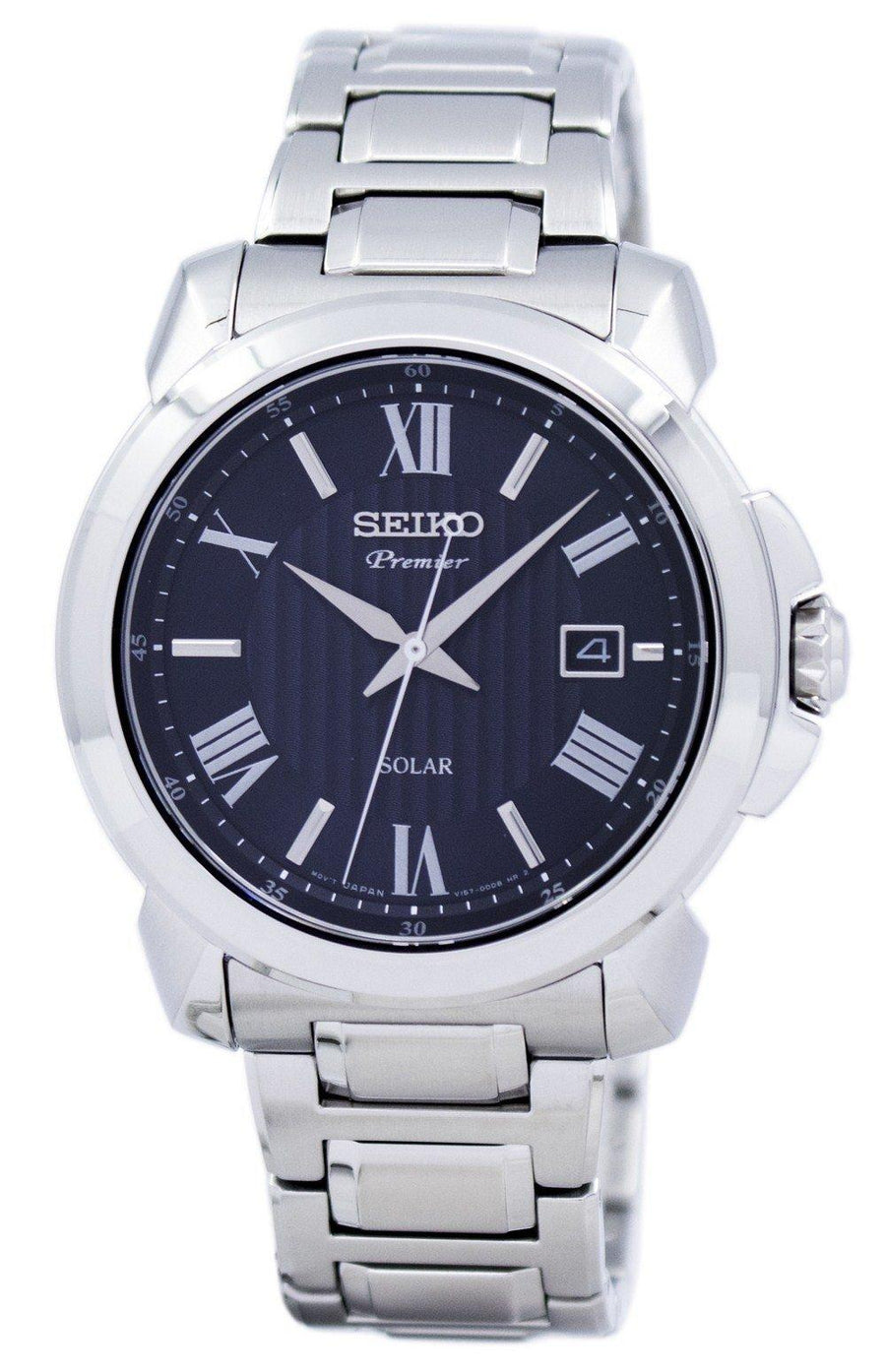 Seiko Premier Solar Sne455 Sne455p1 Sne455p Men's Watch