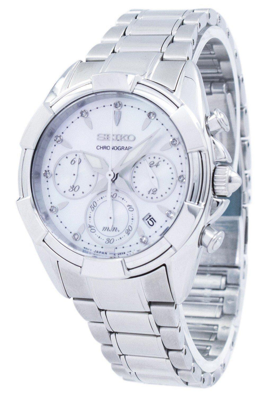 Seiko Chronograph Quartz Srw807 Srw807p1 Srw807p Women's Watch