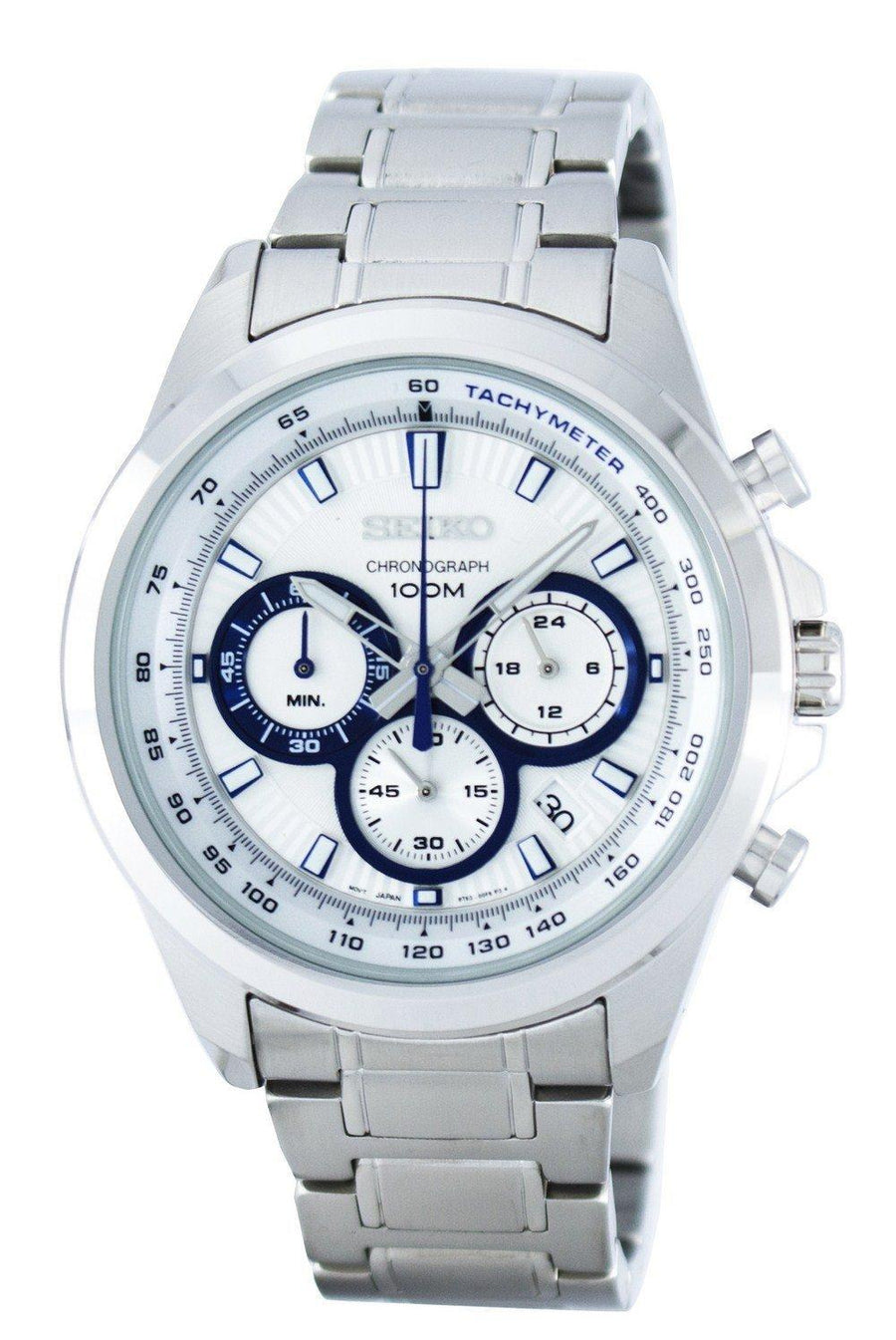 Seiko Chronograph Quartz Tachymeter Ssb239 Ssb239p1 Ssb239p Men's Watch