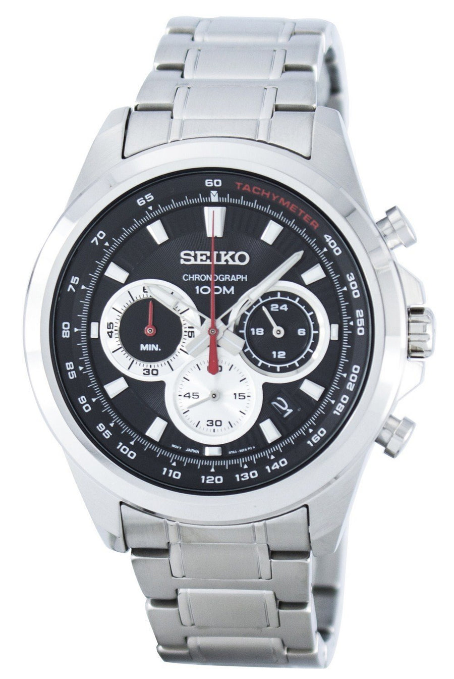 Seiko Chronograph Quartz Tachymeter Ssb241 Ssb241p1 Ssb241p Men's Watch