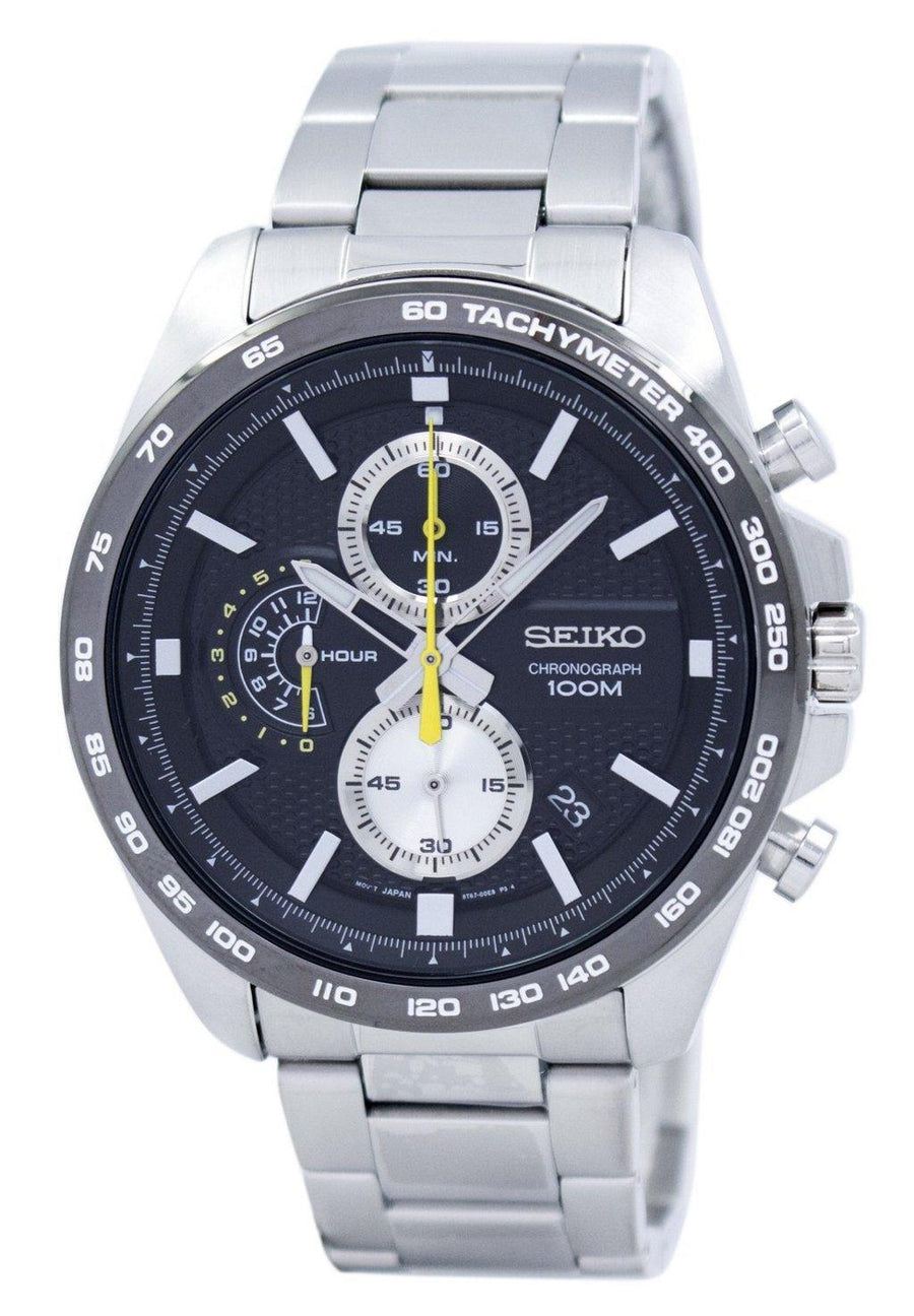 Seiko Chronograph Quartz Tachymeter Ssb261 Ssb261p1 Ssb261p Men's Watch