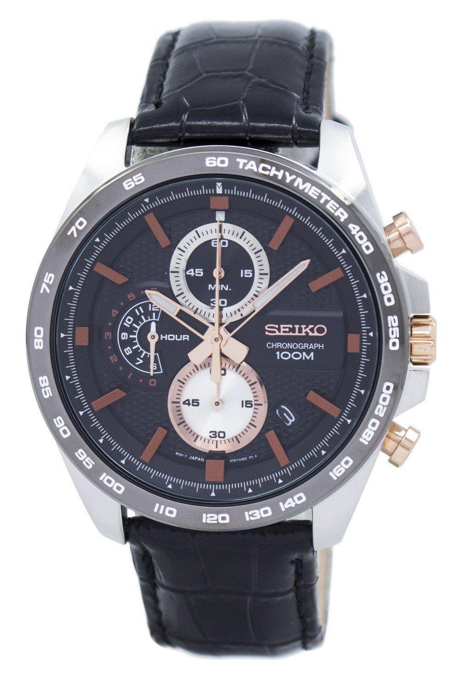 Seiko Chronograph Quartz Tachymeter Ssb265 Ssb265p1 Ssb265p Men's Watch