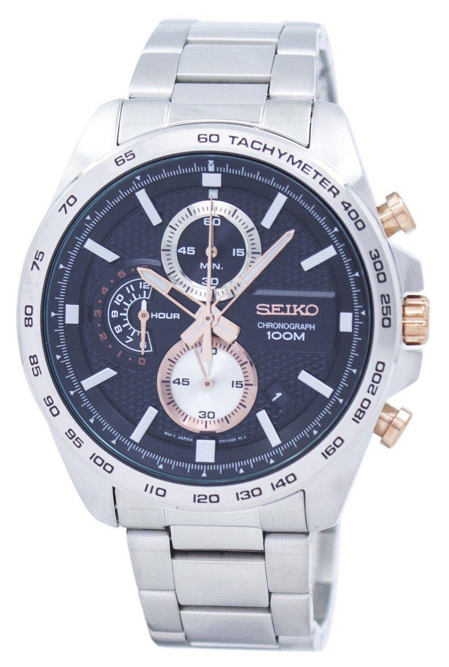 Seiko Sports Chronograph Tachymeter Quartz Ssb281 Ssb281p1 Ssb281p Men's Watch