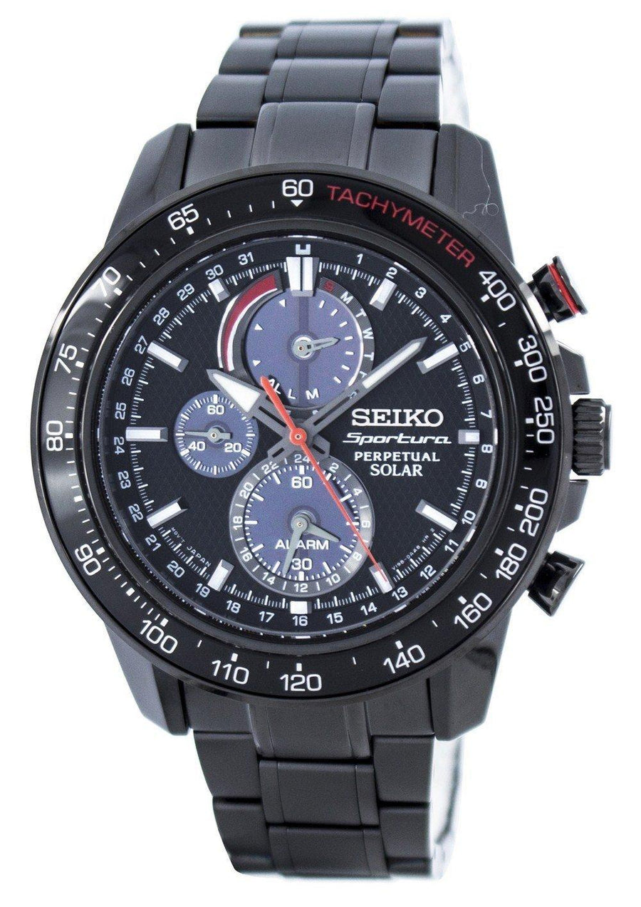 Seiko Sportura Perpetual Solar Multi-function Ssc427 Ssc427p1 Ssc427p Men's Watch