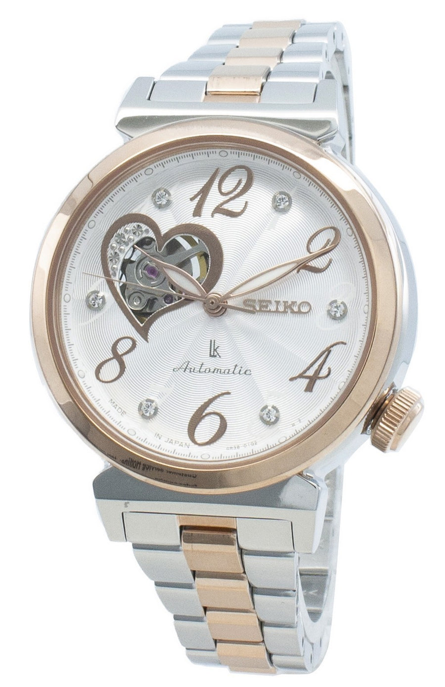 Seiko Lukia Automatic Swarovski Crystal Japan Made Ssvm022 Women's Watch