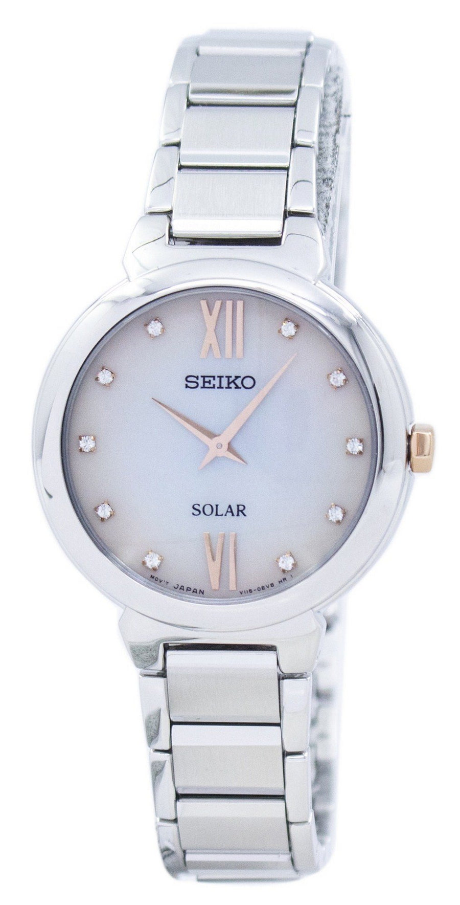 Seiko Solar Diamond Accent Sup381 Sup381p1 Sup381p Women's Watch