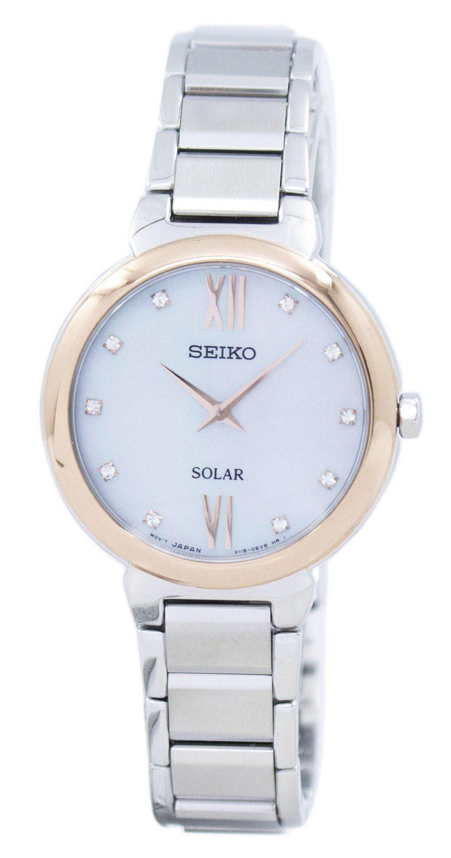 Seiko Classic Solar Diamond Accent Sup382 Sup382p1 Sup382p Women's Watch