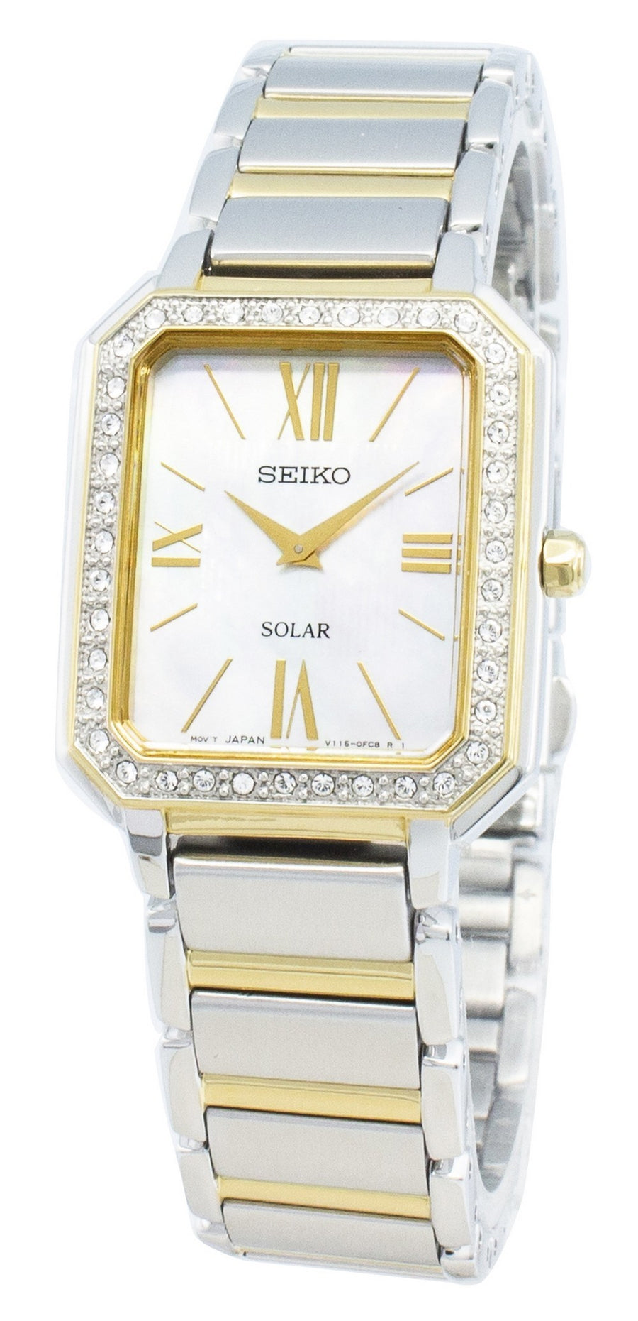 Seiko Conceptual Sup428p Sup428p1 Sup428 Diamond Accents Solar Women's Watch