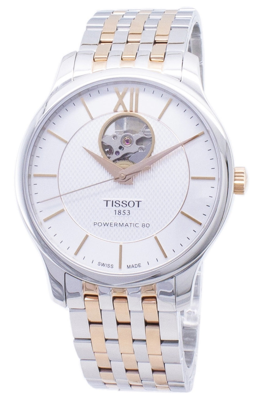 Tissot T-classic Powermatic 80 T063.907.22.038.01 T0639072203801 Open Heart Men's Watch