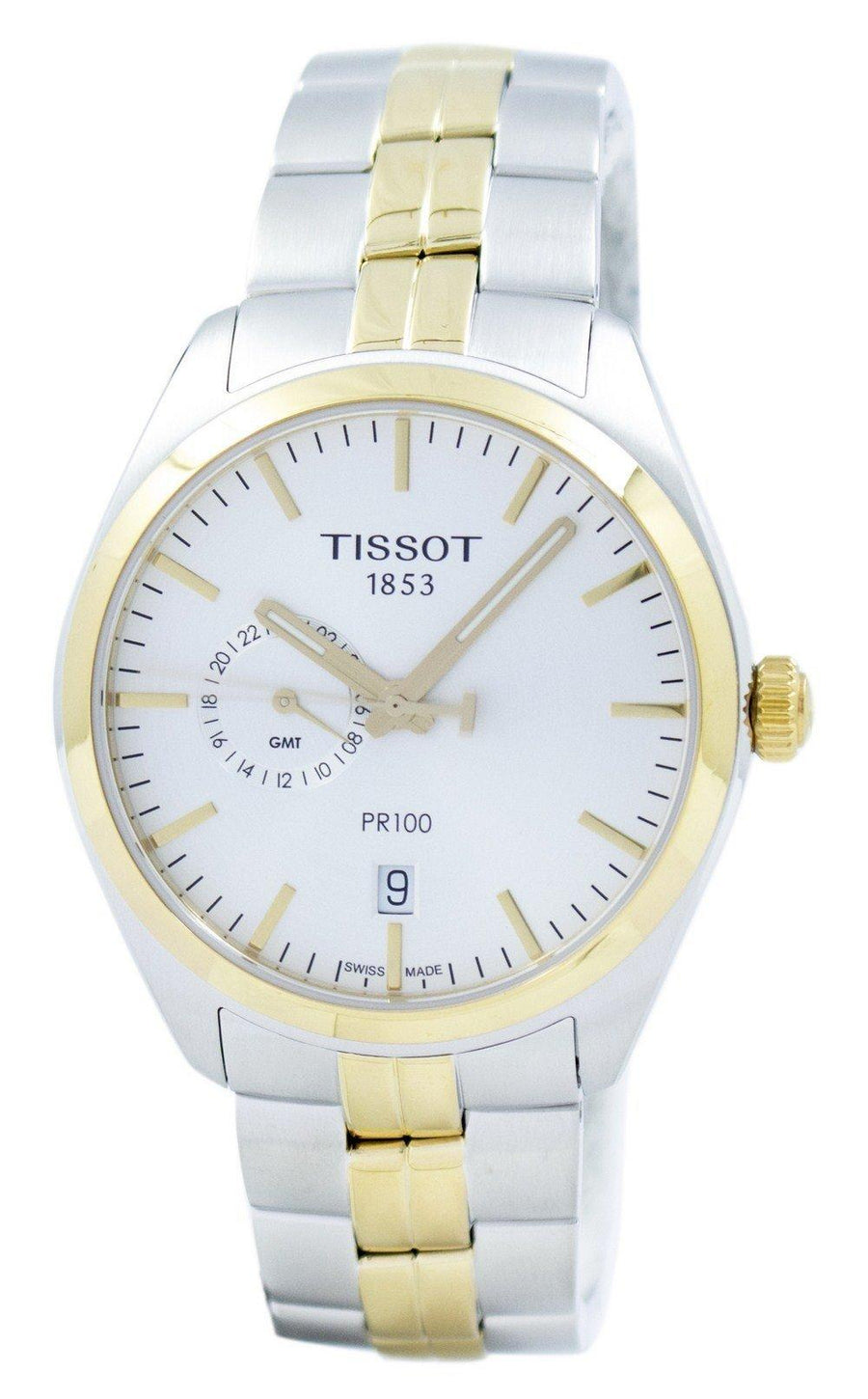 Tissot T-classic Pr 100 Dual Time Quartz T101.452.22.031.00 T1014522203100 Men's Watch