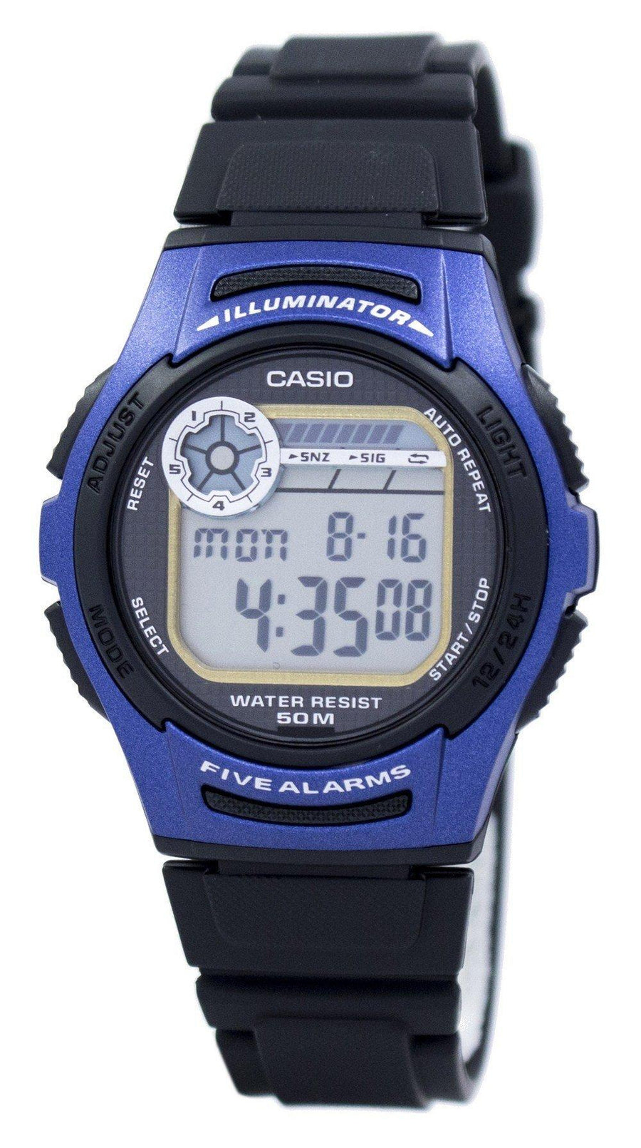 Casio Youth Digital 5 Alarms Illuminator W-213-2avdf W213-2avdf Men's Watch