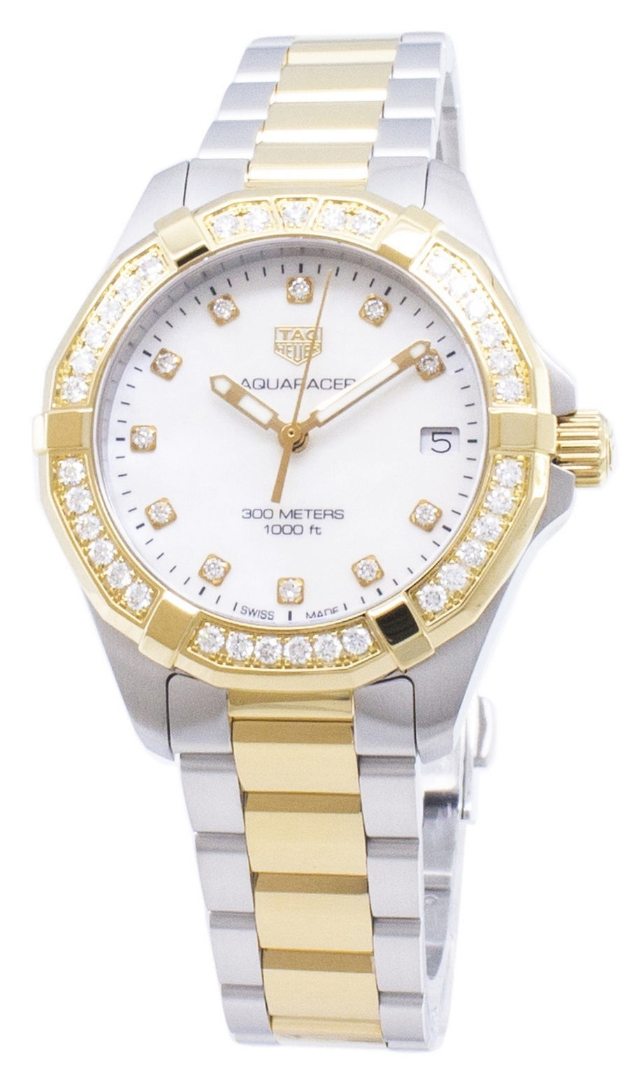 Tag Heuer Aquaracer Wbd1323.bb0320 Diamond Accents Quartz 300m Women's Watch