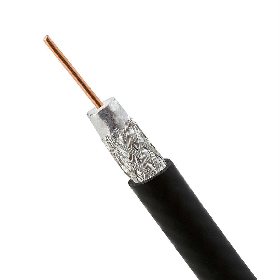 Rg6 Standard Shield Cable - 500 Feet Black