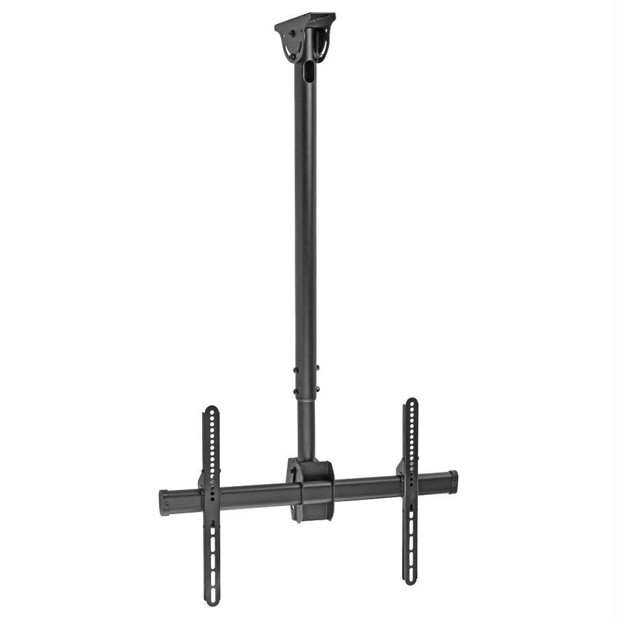 Cmple - Telescopic Full Motion Tv Ceiling Mount For 37inch-70inch Led/lcd Flat Screen Tvs, Monitors Up To 50kg/110lbs, 360° Rotation, Tilt, Adjustable Ceiling Tv Mount For Flat Or Inclined Surfaces - Black