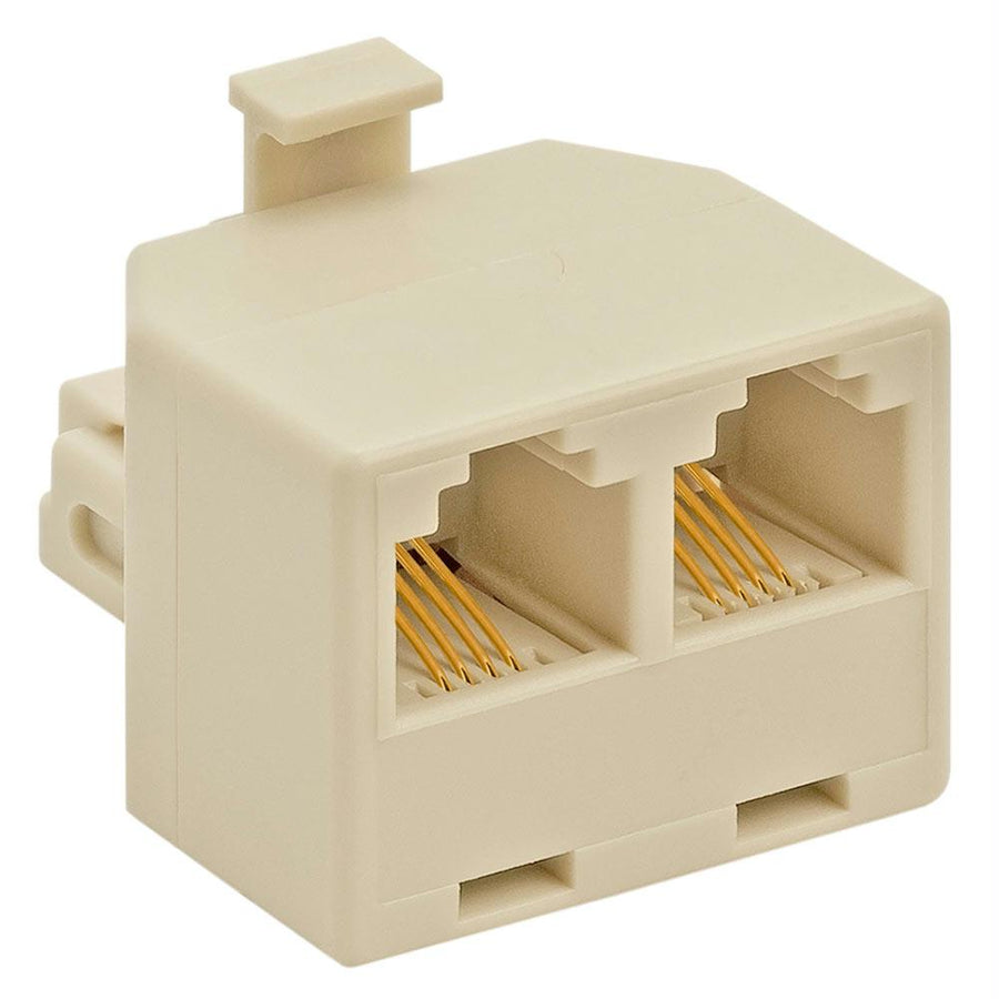 Rj11 Duplex Jack Adapter - Ivory