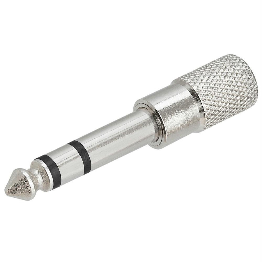 6.35mm Stereo Plug To 3.5mm Stereo Jack - All Metal